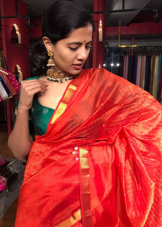 Mangalagiri Saree by Mirra Clothing