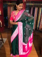 Elegant Pure Chiffon saree by Mirra clothing.