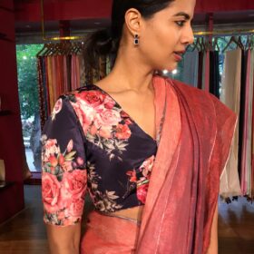 Beautiful purple Printed Blouse by Mirra clothing