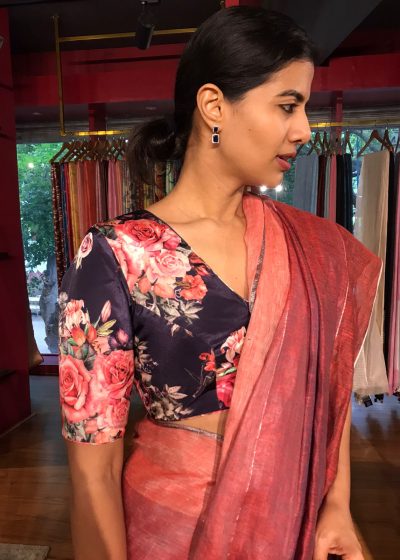 Beautiful purple Printed Blouse by Mirra clothing