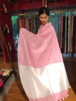 Easy to Drape Linen Saree By Mirra Clothing