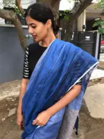 Beautiful Linen Saree By Mirra Clothing
