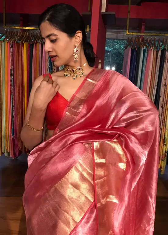 Banarasi Tissue Silk Saree by Mirra Clothing