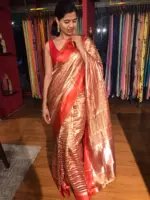 Light weight Handwoven Tissue Saree By Mirra Clothing
