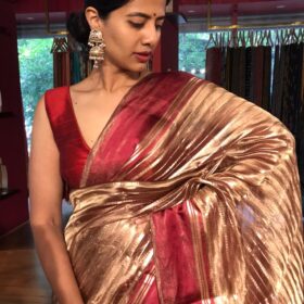 Tissue Silk Saree by Mirra Clothing