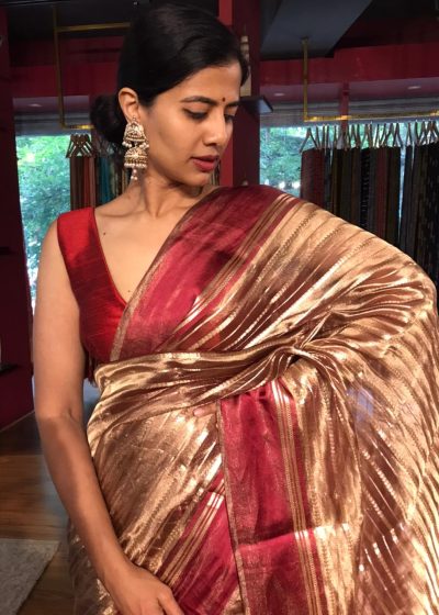 Tissue Silk Saree by Mirra Clothing