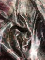 Grey Printed Tissue Silk Saree - Image 7
