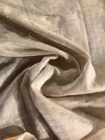 Ivory Mangalagiri Silk Saree - Image 6