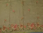 Green Crushed Tissue Silk Saree with Cutwork Embroidery - Image 6
