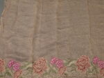 Beige Crushed Tissue Silk Saree highlighted with Cutwork Embroidery - Image 6