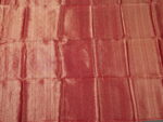 Scarlet Red Dual Tone Tissue Silk Saree highlighted with Gota Detailing - Image 7