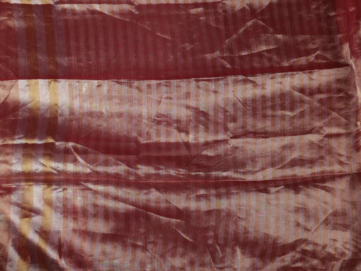 Red Pure Tissue Silk Saree - Image 6