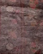 Grey Printed Crushed Tissue Silk Saree - Image 6