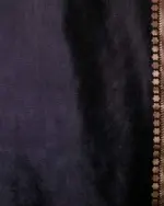 Black Banarasi Soft Silk Saree - Image 5