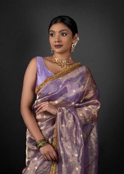 tissue silk saree by Mirra Clothing