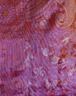 Red Silk Saree with Gold Zari Weaves - Image 6