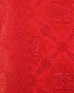 Orange Banarasi Silk Saree with Zari Weaves - Image 6