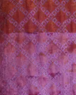 Red Silk Saree with Gold Zari Weaves - Image 5