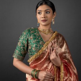 tissue silk saree by Mirra Clothing