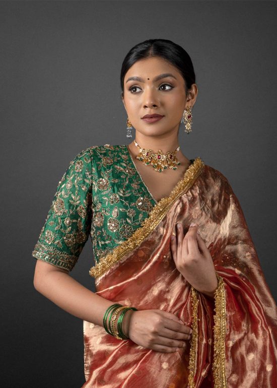tissue silk saree by Mirra Clothing