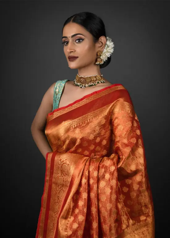 tissue silk saree by Mirra Clothing