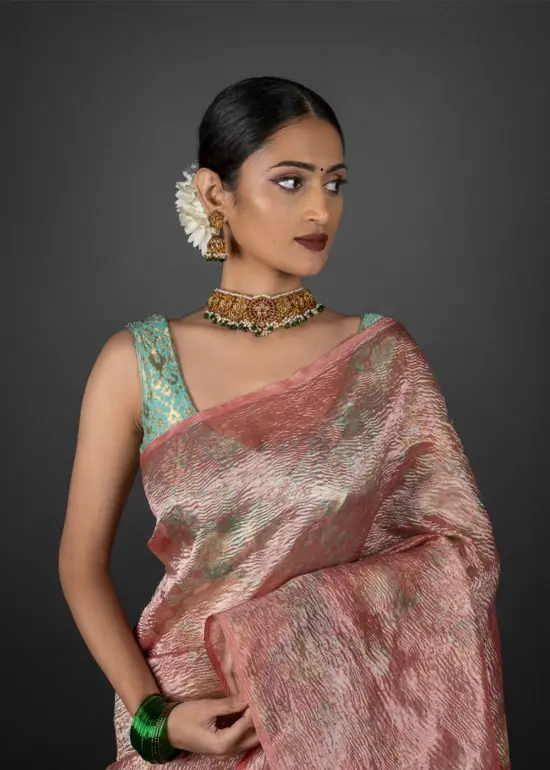 tissue silk saree by Mirra Clothing