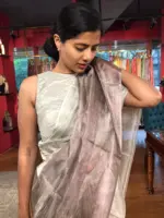 Front view of a model showcasing a , Perfect For Festive Occasions By Mirra Clothing