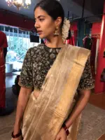 Ivory Tissue Silk Saree - Image 10