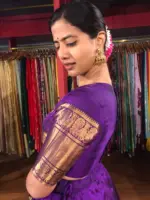 Magenta Purple Silk Lehenga (Set of 2) - Image 5
