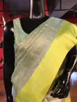 Blue Banarasi Soft Silk Saree