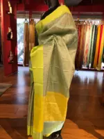 Blue Banarasi Soft Silk Saree - Image 5