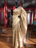 Gold Tissue Silk Saree - Image 5