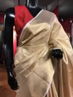 Gold Tissue Silk Saree - Image 2