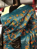 Blue Tussar Silk Saree - Image 4