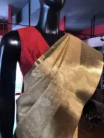 Gold Tissue Silk Saree - Image 4