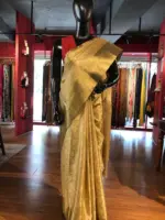 Gold Tissue Silk Saree - Image 5