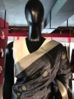 Grey Tissue Silk Saree
