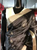 Grey Tissue Silk Saree - Image 2