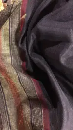 Pink Raw silk saree - Image 7