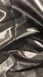 Grey Tissue Silk Saree - Image 6