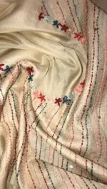 Off white Dola Silk Saree - Image 6