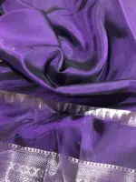 Lilac Venkatagiri Pure Silk Saree - Image 6