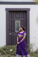 Purple Silk Lehenga Set of 2 - Image 2