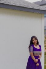 Purple Silk Lehenga Set of 2 - Image 3