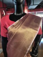 Gold dual shade Tissue Silk Saree