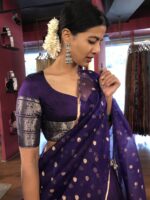 Purple Silk Lehenga Set of 3 - Image 2
