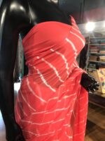 Orange Chiffon Saree - Image 6