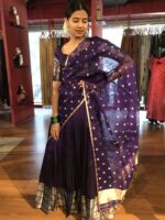 Purple Silk Lehenga Set of 3 - Image 3