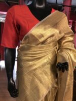 Gold Tissue Silk Saree - Image 6