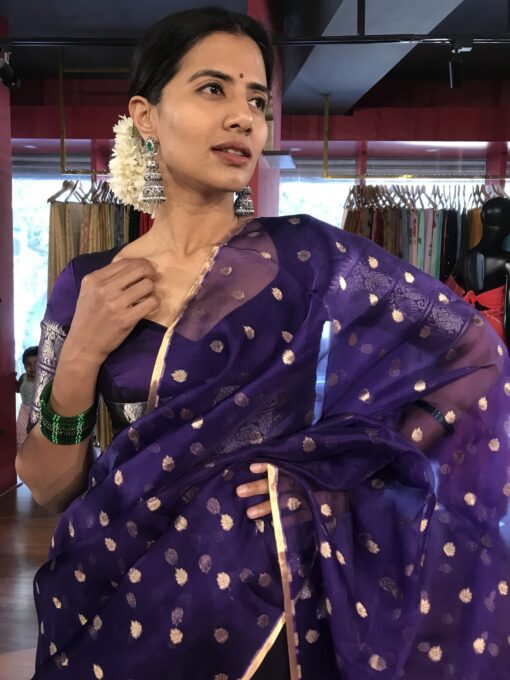 Purple Silk Lehenga Set of 3 - Image 1